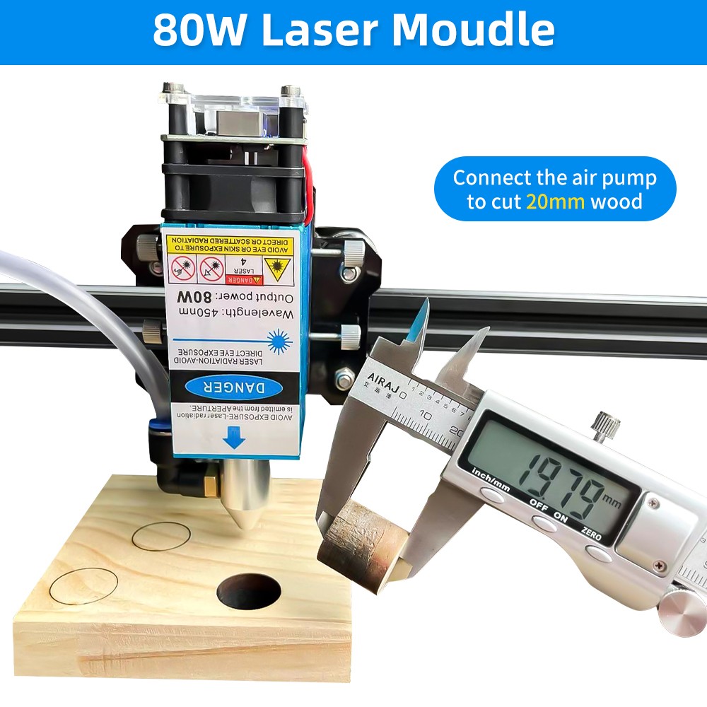 5.5W 10W 20W 30W 40W Laser Module 450nm Engraving Laser Head Fixed Focal  Length High Precision Engraving for CNC Laser Engraver